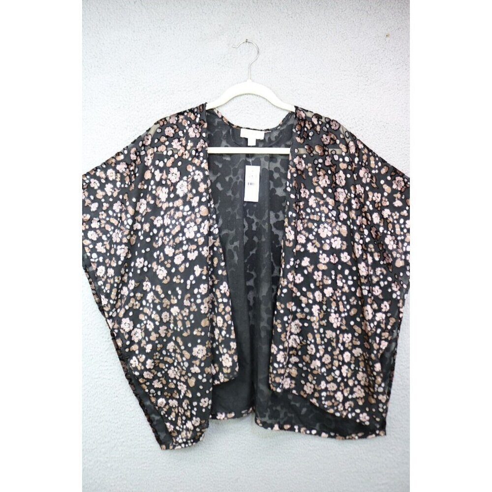 Loft Outlet Velvet Burnout Open Front Cardigan- XS/S-New with Tags-Whimsigoth